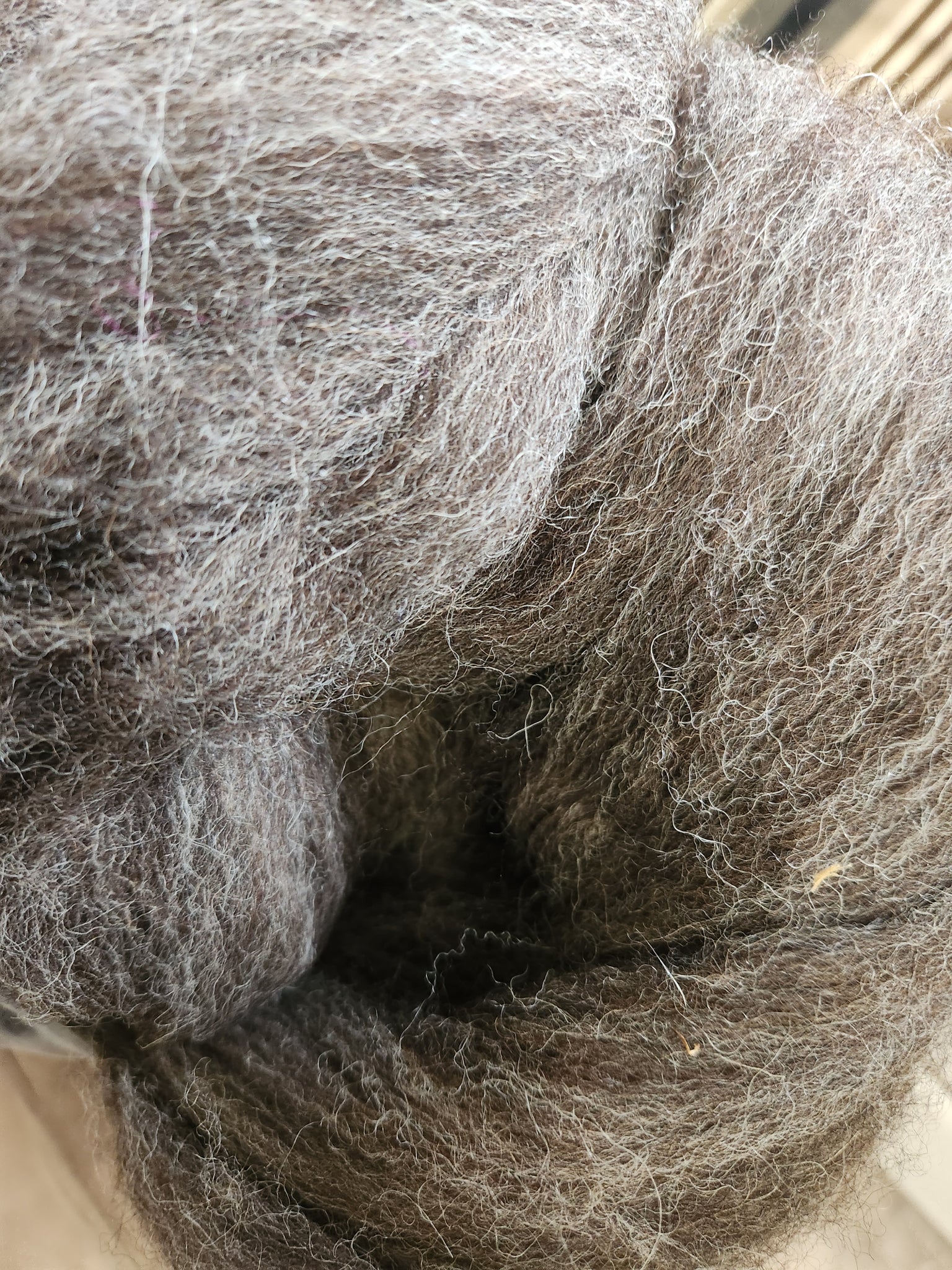 Natural Jacob Top/Wool/Fiber Spinning, Felting