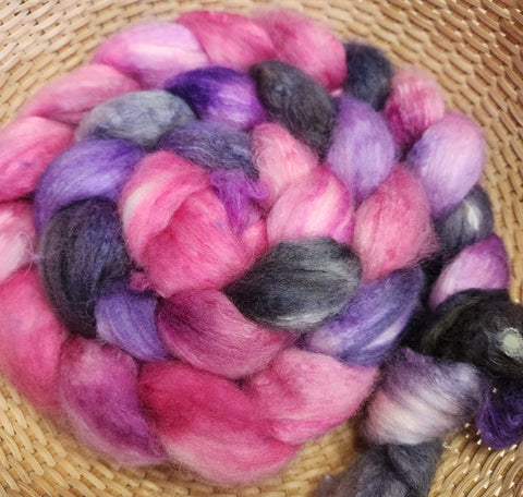 4 oz  BFL Spinning Fiber -  Pie for Breakfast