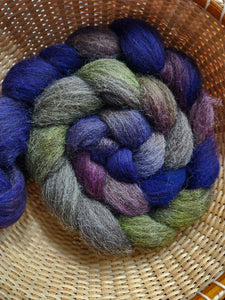 100 Grams - Jacob Spinning Fiber -  Woodland Violets