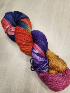 Superwash BFL/Nylon 70/30 Sock Yarn - 382 yards/100 Grams - Mona's Sunset