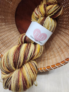 Dorset Horn Heavy Sock Yarn - 328 meters/100 Grams - Tiger, Tiger