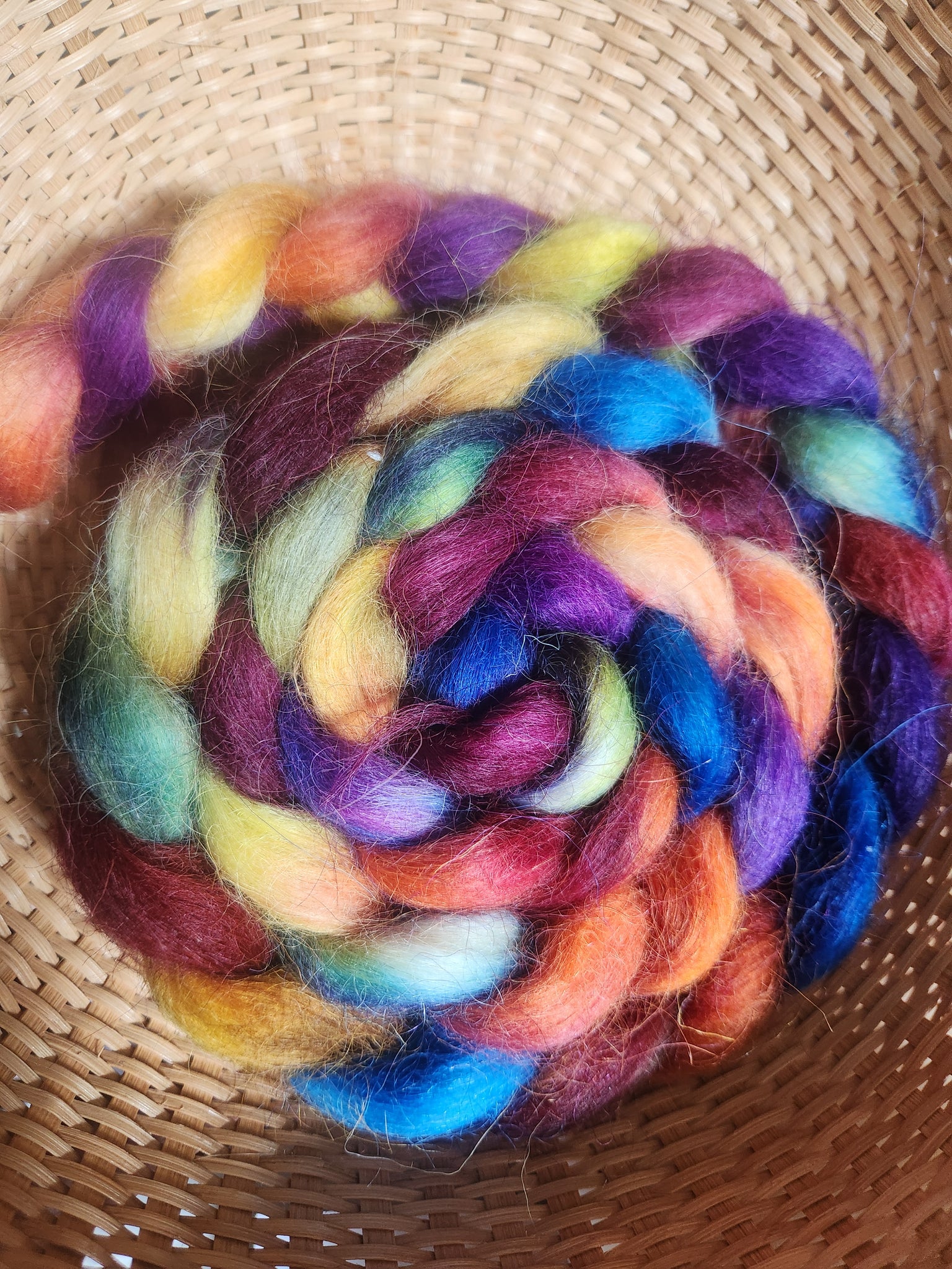 Devon Wool Spinning Fiber  - Saddle Blanket