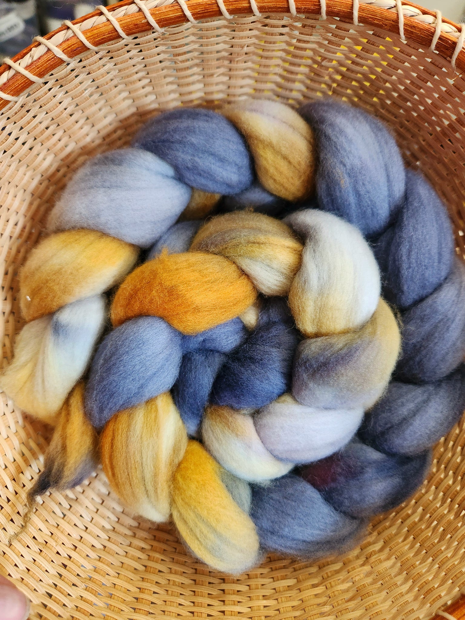Targhee Spinning Fiber/Wool Top for Spinning - Mighty Mac - J