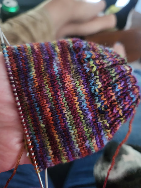 Superwash Merino/Silk/Stellina 70/20/10 Sock Yarn - 437 yds - Resting Witch Face