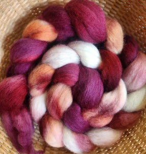 Falkland Spinning Fiber/Wool Top for Spinning - Spicy Grandma