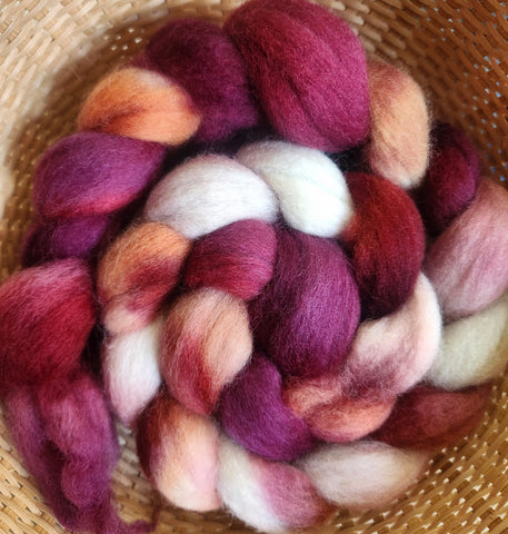 Falkland Spinning Fiber/Wool Top for Spinning - Spicy Grandma