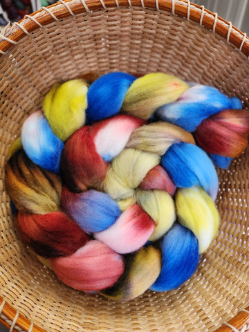 Targhee Spinning Fiber/Wool Top for Spinning - Lite Brite