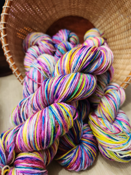 Superwash Merino/Nylon 80/20 Sock Yarn - 400m/100 Grams - Neutral Who? We Don't Know Her