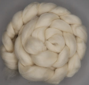 Bare/Ecru Falkland Spinning or Felting Top/Fiber - Dye Your Own or Spin it Bare!